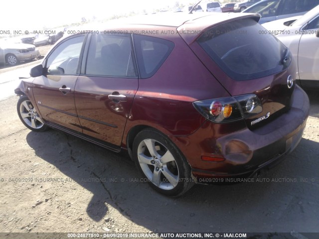 JM1BK143261496046 - 2006 MAZDA 3 HATCHBACK MAROON photo 3