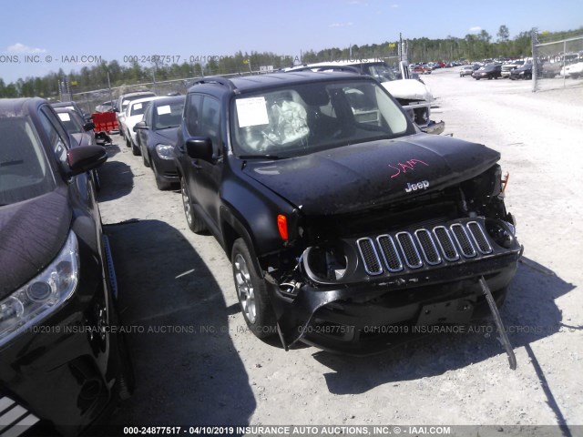 ZACCJABB1HPE58845 - 2017 JEEP RENEGADE LATITUDE BLACK photo 1