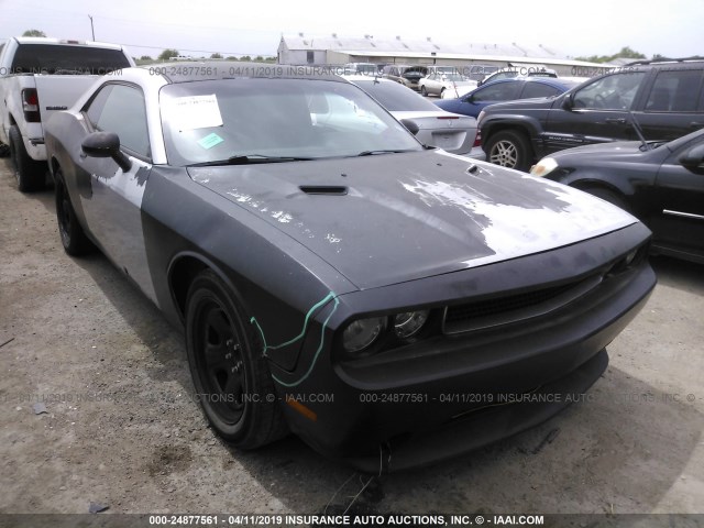 2C3CDYAG3CH204310 - 2012 DODGE CHALLENGER SXT BLACK photo 1