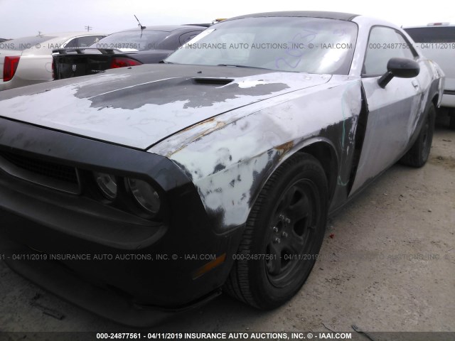 2C3CDYAG3CH204310 - 2012 DODGE CHALLENGER SXT BLACK photo 6