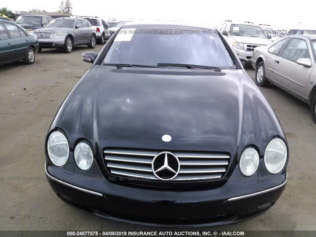 WDBPJ75J71A016373 - 2001 MERCEDES-BENZ CL 500 BLACK photo 6