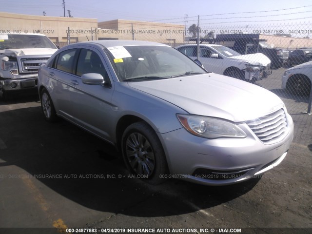 1C3CCBAB0CN272169 - 2012 CHRYSLER 200 LX SILVER photo 1