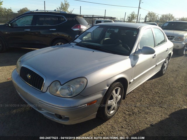 KMHWF25S74A956201 - 2004 HYUNDAI SONATA GL SILVER photo 2