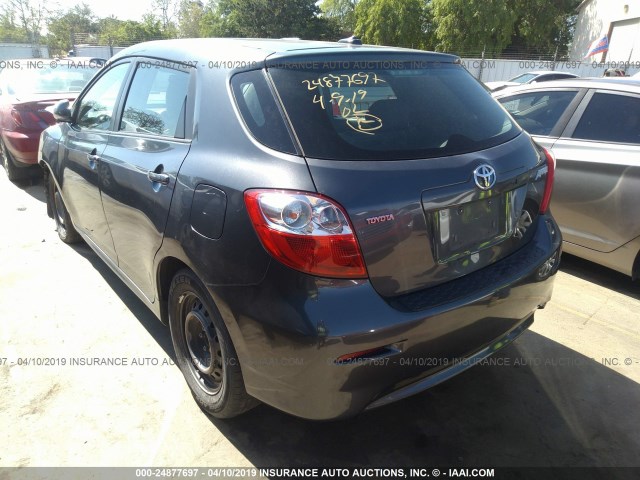 2T1KU40E89C052334 - 2009 TOYOTA COROLLA MATRIX  BLACK photo 3