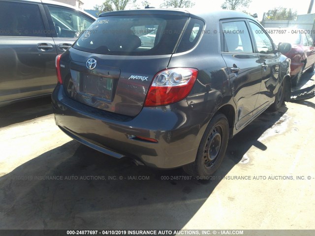 2T1KU40E89C052334 - 2009 TOYOTA COROLLA MATRIX  BLACK photo 4