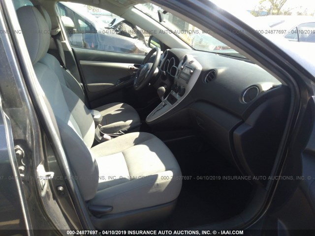 2T1KU40E89C052334 - 2009 TOYOTA COROLLA MATRIX  BLACK photo 5