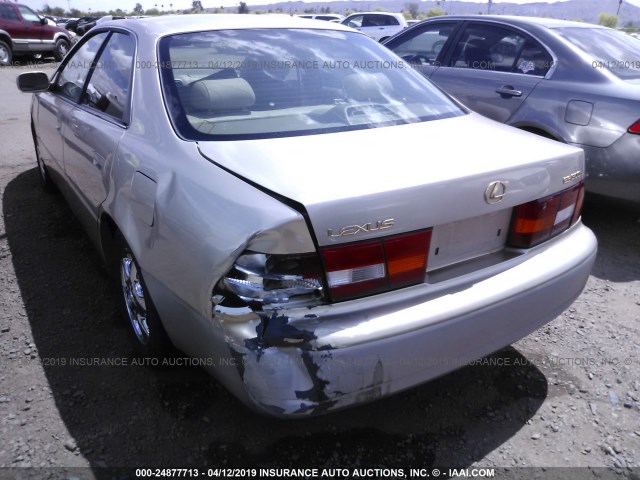 JT8BF22G3V0031312 - 1997 LEXUS ES 300 TAN photo 6