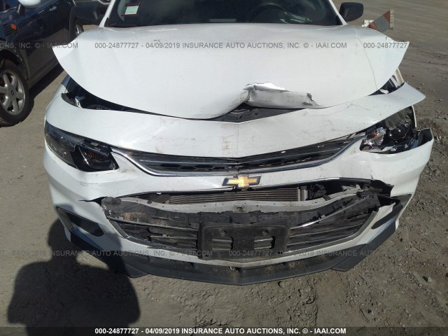 1G1ZB5ST8GF222484 - 2016 CHEVROLET MALIBU LS WHITE photo 6