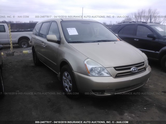 KNDMB233X66038659 - 2006 KIA SEDONA EX/LX GOLD photo 1