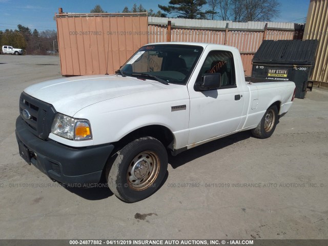 1FTYR10D16PA43120 - 2006 FORD RANGER WHITE photo 2