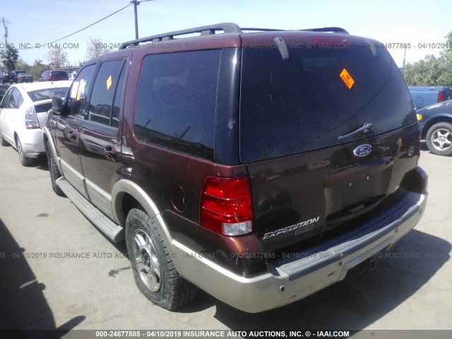 1FMFU18556LA25967 - 2006 FORD EXPEDITION EDDIE BAUER RED photo 3