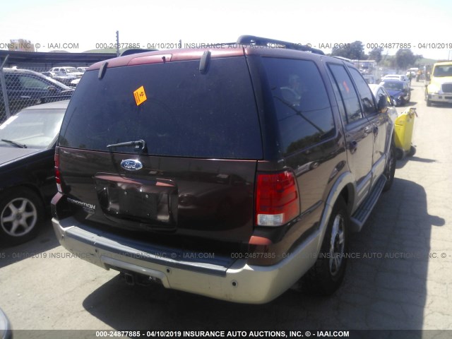 1FMFU18556LA25967 - 2006 FORD EXPEDITION EDDIE BAUER RED photo 4