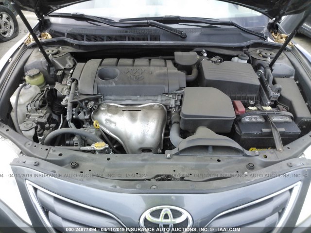 4T4BF3EKXBR217510 - 2011 TOYOTA CAMRY SE/LE/XLE GRAY photo 10