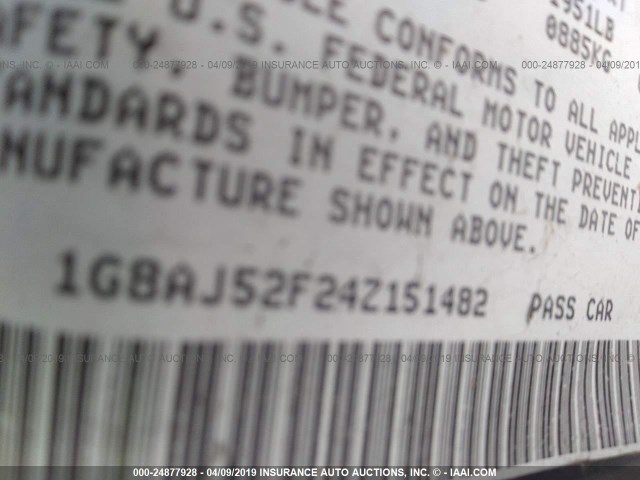 1G8AJ52F24Z151482 - 2004 SATURN ION LEVEL 2 蓝色 照片 9