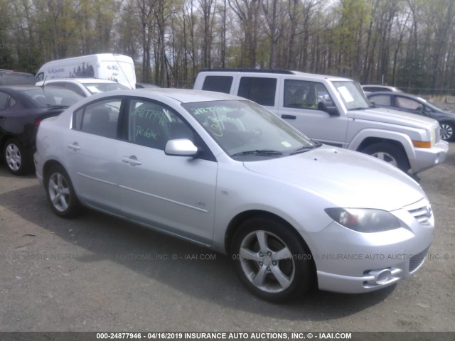 JM1BK123541180074 - 2004 MAZDA 3 S SILVER photo 1