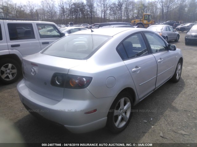 JM1BK123541180074 - 2004 MAZDA 3 S SILVER photo 4