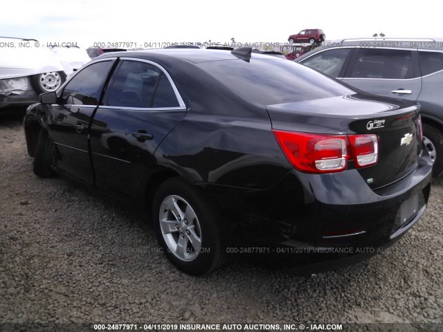 1G11B5SL6FF336396 - 2015 CHEVROLET MALIBU LS BLACK photo 3