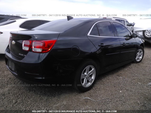 1G11B5SL6FF336396 - 2015 CHEVROLET MALIBU LS BLACK photo 4