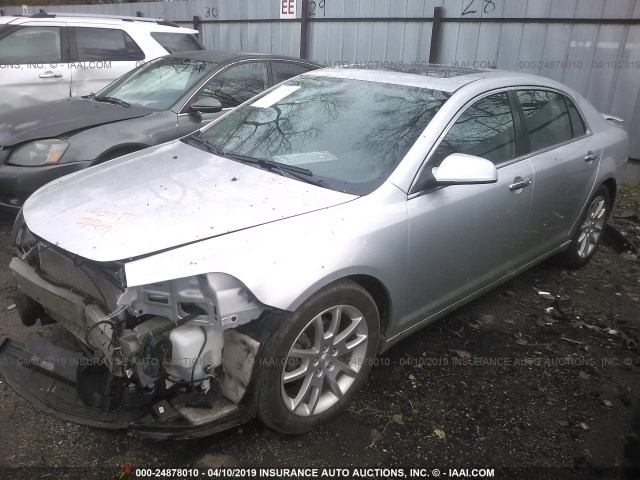 1G1ZG5E7XCF286536 - 2012 CHEVROLET MALIBU LTZ SILVER photo 2