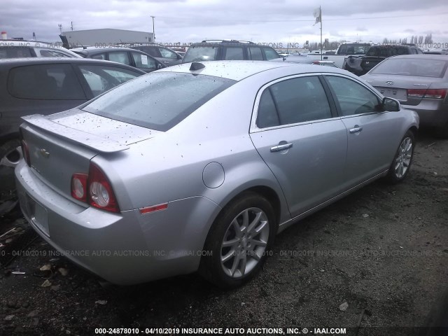 1G1ZG5E7XCF286536 - 2012 CHEVROLET MALIBU LTZ SILVER photo 4