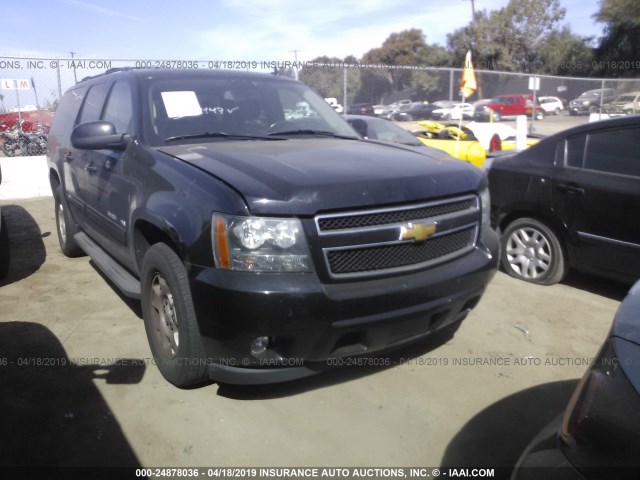 1GNSCJE08DR309447 - 2013 CHEVROLET SUBURBAN C1500 LT BLACK photo 1