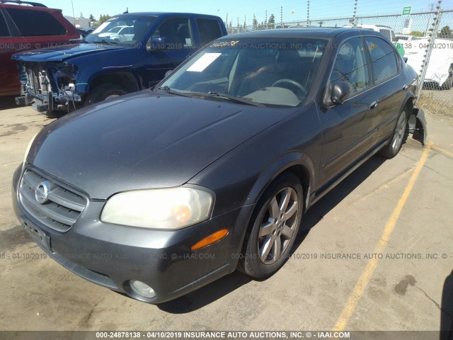 JN1DA31A53T418888 - 2003 NISSAN MAXIMA GLE/SE GRAY photo 2