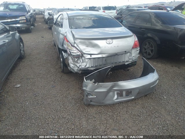 4T1CA30P28U155156 - 2008 TOYOTA CAMRY SOLARA SE/SLE/SPORT SILVER photo 6