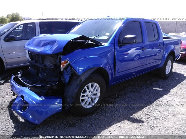 1N6AD0ER1EN766388 - 2014 NISSAN FRONTIER S/SV/SL/PRO-4X BLUE photo 2