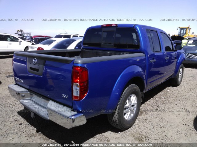 1N6AD0ER1EN766388 - 2014 NISSAN FRONTIER S/SV/SL/PRO-4X BLUE photo 4