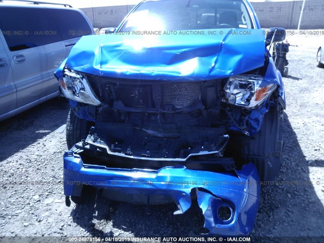 1N6AD0ER1EN766388 - 2014 NISSAN FRONTIER S/SV/SL/PRO-4X BLUE photo 6