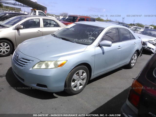 JTNBE46K693193059 - 2009 TOYOTA CAMRY SE/LE/XLE BLUE photo 2