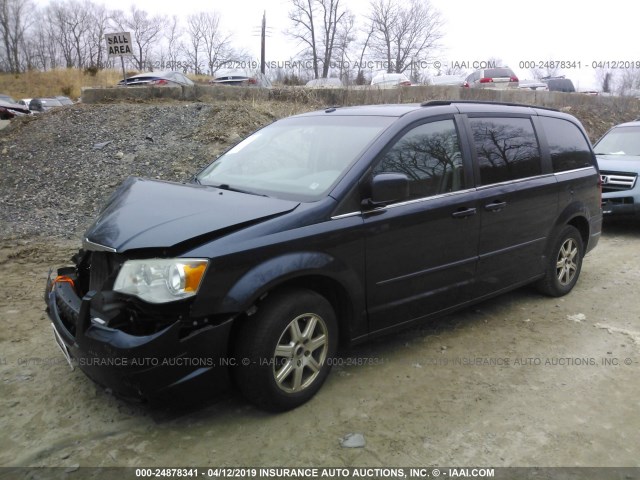 2A8HR54P58R621788 - 2008 CHRYSLER TOWN & COUNTRY TOURING BLUE photo 2