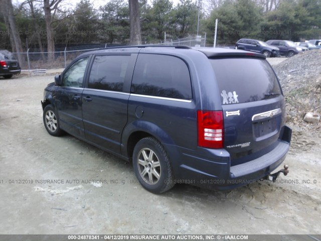 2A8HR54P58R621788 - 2008 CHRYSLER TOWN & COUNTRY TOURING BLUE photo 3