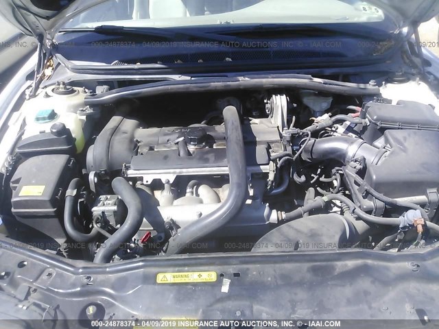 YV1TS592261436886 - 2006 VOLVO S80 2.5T WHITE photo 10