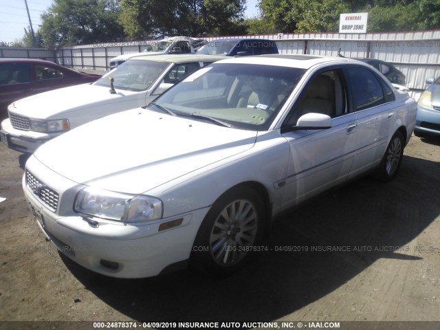 YV1TS592261436886 - 2006 VOLVO S80 2.5T WHITE photo 2