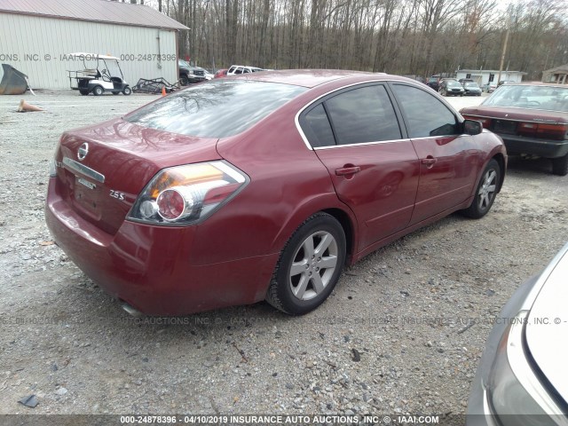 1N4AL21E87C145853 - 2007 NISSAN ALTIMA 2.5/2.5S MAROON photo 4