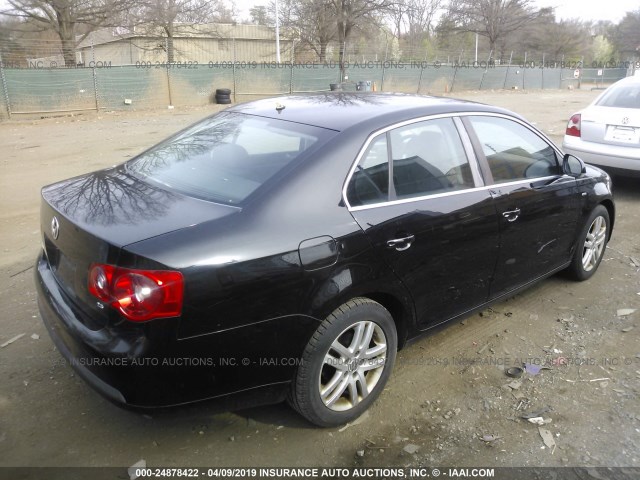 3VWEF71K27M164707 - 2007 VOLKSWAGEN JETTA WOLFSBURG 黑色 照片 4