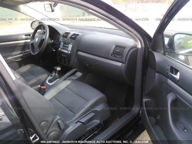 3VWEF71K27M164707 - 2007 VOLKSWAGEN JETTA WOLFSBURG 黑色 照片 5