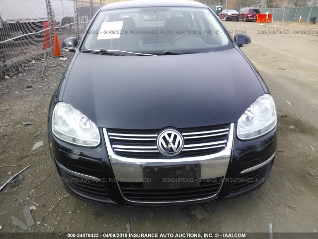 3VWEF71K27M164707 - 2007 VOLKSWAGEN JETTA WOLFSBURG 黑色 照片 6