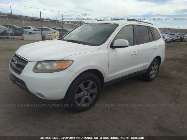 5NMSH13E47H027534 - 2007 HYUNDAI SANTA FE SE/LIMITED WHITE photo 2