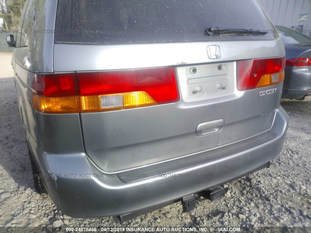 5FNRL18022B040190 - 2002 HONDA ODYSSEY EXL GRAY photo 6