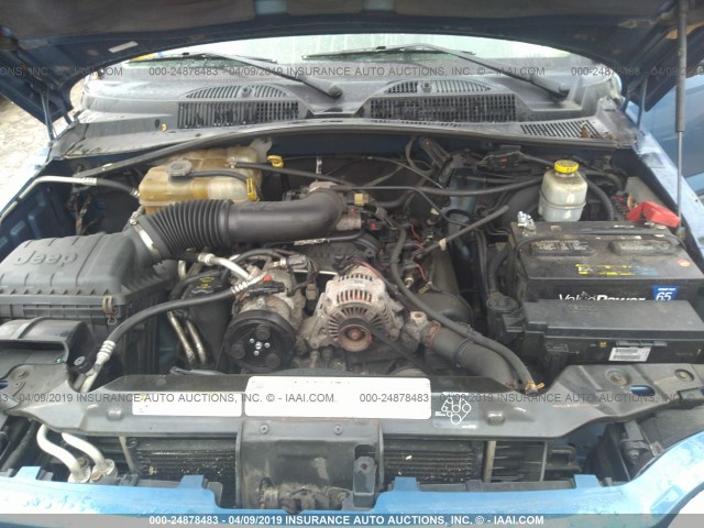 1J4GL48K16W255663 - 2006 JEEP LIBERTY SPORT BLUE photo 10