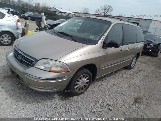 2FMDA5243YBC85990 - 2000 FORD WINDSTAR SE GOLD photo 2