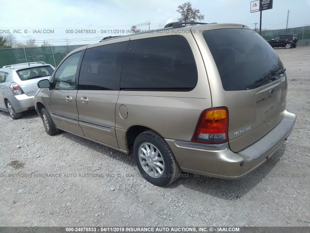 2FMDA5243YBC85990 - 2000 FORD WINDSTAR SE GOLD photo 3