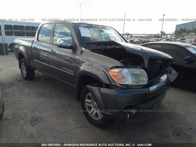 5TBDT44136S519304 - 2006 TOYOTA TUNDRA DOUBLE CAB SR5 BLACK photo 1