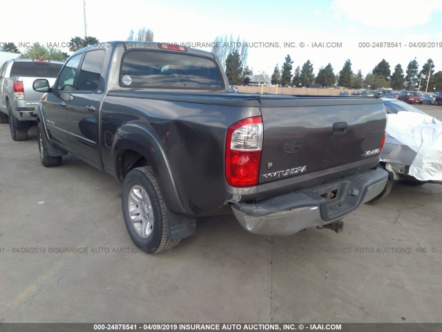 5TBDT44136S519304 - 2006 TOYOTA TUNDRA DOUBLE CAB SR5 BLACK photo 3