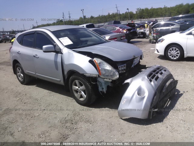 JN8AS5MT9DW043436 - 2013 NISSAN ROGUE S/SV SILVER photo 1