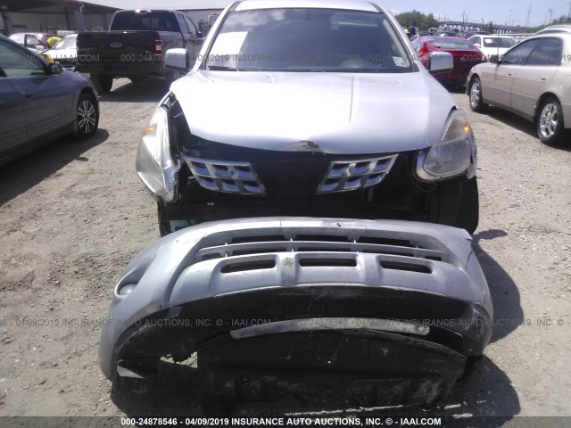 JN8AS5MT9DW043436 - 2013 NISSAN ROGUE S/SV SILVER photo 6