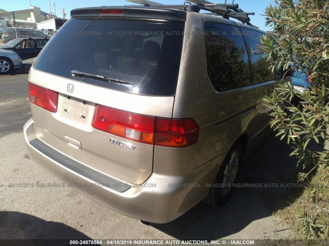 2HKRL1861YH583173 - 2000 HONDA ODYSSEY EX GOLD photo 4