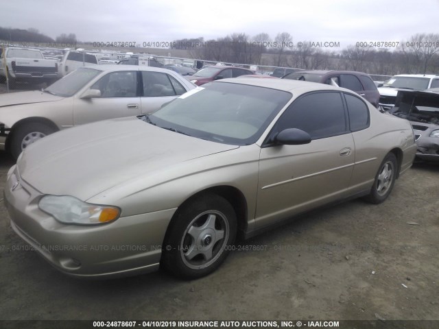 2G1WW12E949430797 - 2004 CHEVROLET MONTE CARLO LS GOLD photo 2